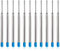 10 x Parker Pen Refills Blue for Ballpoint Pens, 9.9cm Long Blue Pen Refills Compatible with All Parker Ballpoint Pens, Medium Size 0.7 Nib (10)