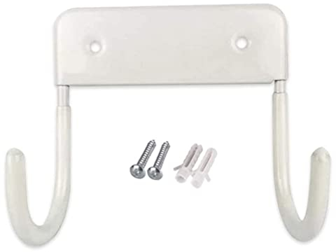 Ironing Board Hanger,Stainless Steel Wall Mount Ironing Board Holder,Iron Board Hook,Ironing Boards Storage Wall Bracket with Hooks,Metal Ironing Board Holder Strong Iron for Wall Hanging,Black