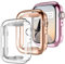 Dirrelo 3 unidades de carcasa de TPU compatible con Apple Watch Series 7 41 mm, cobertura completa, protector de pantalla HD, protector de pantalla suave resistente a los arañazos para iWatch Series