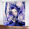Fgolphd Japanischer Manga Demon Anime Verdunkelungsvorhänge Für Jungen Und Mädchen Schlafzimmer Kinderzimmer Perforierte Vorhänge (14,150 × 166CM)