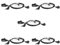 JUCJET Walkie Talkies Earpiece Radio Headset 2 Pin Covert Acoustic Tube Compatible with Walkie Talkie JUCJET Baofeng UV-5R UV-5RE BF-888S BF-88E Earphones for Walkie Talkie (6 Pcs)