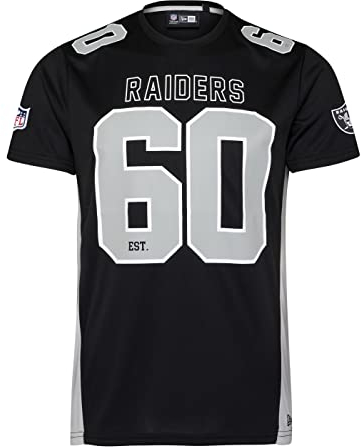 New Era Las Vegas Raiders NFL Established Number Mesh Tee Black T-Shirt - XXL