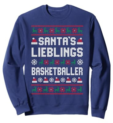 Basketball Ugly Christmas Basketballer Sweatshirt
