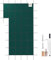 VEVOR Bâche Piscine Creusée 5,49x10,36 m Couverture Rectangle Protection Hiver Marche Gauche Triple Couture PP Mailles Résistance Étanche à la Pluie Outils Installation pour Piscines 4,88x9,75 m Vert
