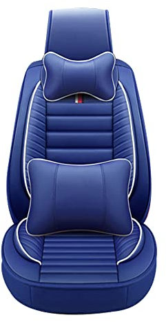 Ruberpig PU Leder Autositzbezüge Fit für IS250 Atmungsaktives und Wasserdichtes Auto-Sitzkissen Full Set 5-Sitzer Vorne und Hinten Kissen Luxus - Blau
