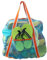 LEAFOREST Große Strandtasche mit Reißverschluss, leicht, Strandspielzeug, Netztasche für Schwimmbad, Sandspielzeug (blau)