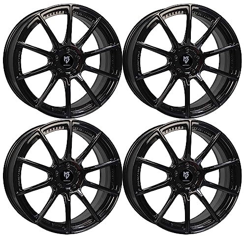 4x MB Design Felgen MF1 8.0Jx19 ET33 5x110 Glanzschwarz kompatibel mit Fiat 500X
