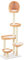ZEYUAN Cat Tree with Scratching Post in Natural Willow Wood, Cat Tree, Scratching Post for Cats (SPU:170729)