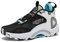 AND1 Scope Basketballschuhe für Damen und Herren, Mid Top Indoor oder Outdoor Basketball Sneakers, Größe 39 bis 44 Damen und 4,5 bis 16 Herren - Rosa, Rot oder Weiß, Schwarz/Weiß/Hellblau, 11.5