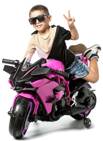 ATAA Matrix 12v - Rosa - Moto elettrica per Bambini e Bambine Batteria 12V