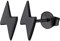 FOCALOOK Ohrringe Damen Ohrstecker Schwarz Blitz Ohrringe Silver Earrings Piercing Ohr Medizinische Ohrstecker Earrings Accessoire Ohrschmuck