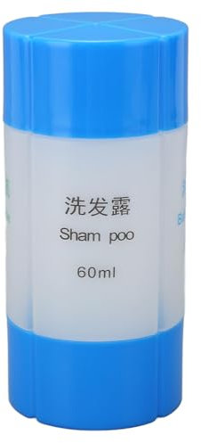 Tubo de Aseo, Bote de Aseo Recargable de 60ml, Impreso 4 en 1, Extraíble para champú.
