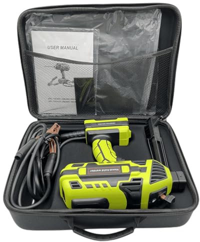 CHHMAELOVE New Welding Machine, Portable ARC Welder Hand Held Welder, with Welding Rod, Mask, Gloves, Storage Box, for 1/16-1/8 Rod