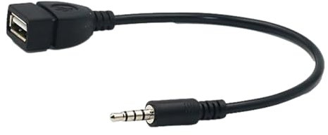Sirseon Adaptador de Audio por Cable - Macho a USB Audio Jack Adaptador Convertidor Cable AUX Audio Plug - Adaptador de Conector de Audio con Macho de 3,5 mm a USB, Cables de Conector estéreo