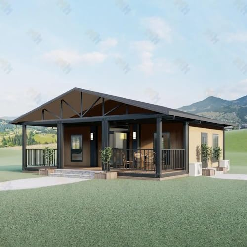 Villa di lusso spostabile e prefabbricata di tipo contenitore, per ristorante, bar, hotel, magazzino.