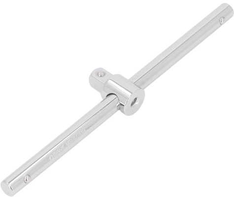 Uadme 1/2-Inch T-Bar Sliding Breaker Bar, Fast Adjustment, CRV Material T Handle Square Drive Socket Hand Tool, Extension Sliding Rod Tools for Vehicle Maintenance