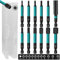 Hakkin 11 Stück 60 mm Hex Schlagschrauber Bits Set Lang Sechskant Schraubendreher S2 1/4 Schlagschrauber Bitsatz für Akkuschrauber H1,5/2/2,5/3/3,5/4/5/6/7/8/10 Hexagon Innensechskant Schraubenzieher