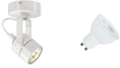 SLV SPOT 79 | LED Strahler dreh- und schwenkbar, Smarte Wand- und Decken-Leuchte, Innen-Beleuchtung, Decken-Spot, Deckenlampe|inkl. effizientem GU10 Leuchtmittel, Dim-to-Warm 2700-6500K, Rund, Schwarz