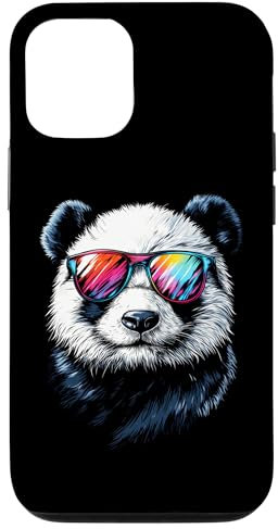 Hülle für iPhone 15 Funky, niedlicher Panda-Liebesbär, cooles Panda-Gesicht