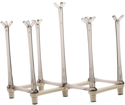 MAGICLULU Soporte Retráctil para Secado De Tazas Estante Ajustable para Secar Vaso y Taza De Café Organizador De Cocina Color Crema