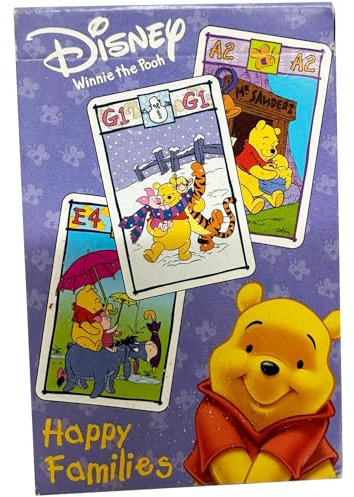 alles-meine.de GmbH Kartenspiel - Quartett - Sammelkarten - Winnie Pooh - Kartenspiele Kinder Trumpfspiel Spielen Kinderkartenspiel Top Ass - Tiere und Freunde Esel Ih Ah Schwein