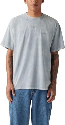 Levi's Men's Red Tab Vintage Tee Stones Throw Mineral Wash Infinity Jersey Blue XXL