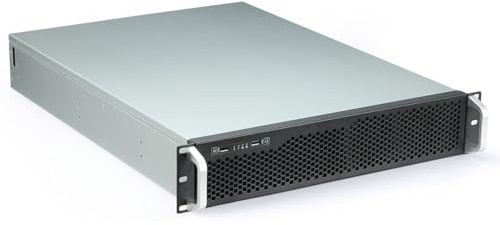 Powercool Codegen 600mm 2U Rackmount Server Case, ATX, 6 x 3.5 HDDs, 2 x 2.5 SDDs, 3 x 80mm HDB PWM Fans & 2 x 80mm HDB Fans Included | Black