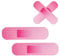 Lyreh 4stk Pflaster Aufkleber Auto, 2 Größen Großer Aufkleber in Form Eines Autoverbands Abdecken Kratzern Dellen Flecken Riesiger Lustiger Auto-Stoßstangenaufkleber für LKW SUV Yacht (Pink)