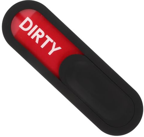 Vaguelly Spülmaschinenmagnet Clean Dirty -Schild Magnetisches Anzeigeschild Spülmaschinenmagnet -Material Sauber Schmutzig Unterscheidung