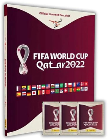 Panini World Cup WM 2022 Qatar | Hardcover Starterpack mit 3 Tüten | OVP NEU