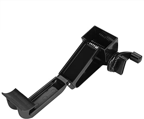 Nikou Manual Rotary Cheese Grater, Stainl Steel Vegetables Cutter Slicer Shredder, Black, Ideal for Cheese and Vegetables, Easy to Use