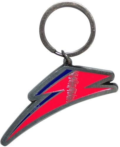 Rock Off officially licensed products David Bowie Flash keyring Keychain One Size