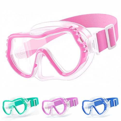 IEEILULU Occhialini Piscina Maschera da Sub con Protezione per Il Naso, Antiappannamento e Anti-Perdita, con Visione Panoramica a 180° e HD, Regalo Perfetto Per l'Estate – 4 Colori Disponibili