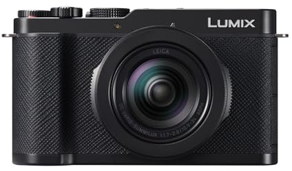 Panasonic LUMIX DC-L10E-K Premium-Kompaktkamera mit Leica 24-75 mm F1.7-2.8 Objektiv, 20,4 MP, Phasen-Hybrid-AF, 4K-Video, vertikale Aufnahmen, Schwarz