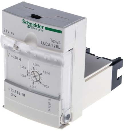Schneider Electric, TeSys U, Standard control unit, 3-12A, 3P motors, thermal magnetic protection, class 10, coil 24V DC, LUCA12BL