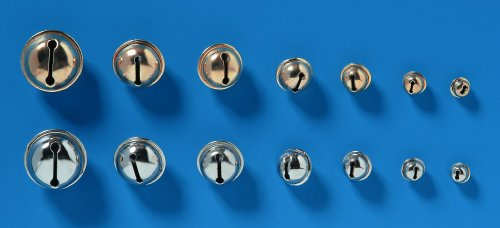 GLOREX Rollenglöckchen silber 15 mm, 8 Stück 7610877289991