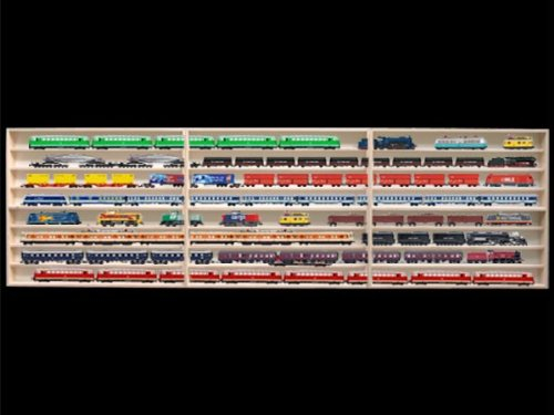 Alsino 2,40 m 8Fach HO Vitrine für Märklin, Regal mit Nuten für Spur H0 3E44ALRM … B00469W69Y