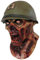 Ghoulish Productions - Masque Capitaine Lester, Ligne Zombies, Costume en Latex Résistant, Peint à la Main, Halloween, Défilé de Carnaval, Fête Déguisée, Taille Unique Adulte.