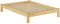 Erst-Holz® Doppelbett Massivholzbett Kiefer Natur 140x200 Futonbett Jugendbett Einzelbett Rollrost 60.35-14