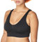 Hanes Women's Cozy Wireless Bra, Full-Coverage Pullover Bra, Seamless T-Shirt Bra, Black, S