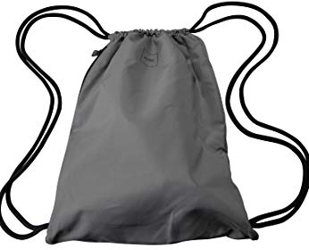 MSTRDS Unisex Basic Gym Bag Rucksack grey One einfarbiger Turnbeutel im Hipster Stil