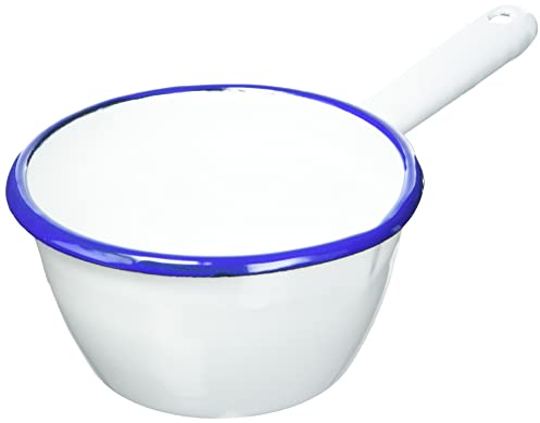 Ibili CAZO 12 CM, Stainless Steel, Blanco y Azul