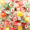 Caramelle Super Rocks alla Frutta Kg 1 - Caramelle dure Rock ai gusti: arancia, limone, uva, fragola - Confezione da Kg 1 (circa 130 rocks)