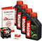 Motul 10W-40 Öl + K&N Ölfilter für Yamaha YZF-R1 /WGP, 07-14, RN19 RN22 - Ölwechselset inkl. Motoröl, Filter, Dichtring