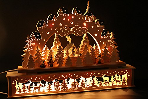 SchwibboLa Original Erzgebirgischer Schwibbogen Lichterbogen FREIE Auswahl (Motiv3: 72x45cm (BxH))