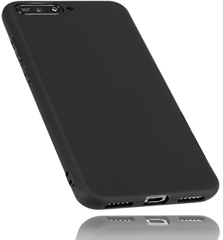 mumbi Hülle kompatibel mit Huawei Y6 2018 Handy Case Handyhülle, schwarz