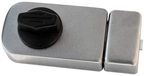 Kastenschloss Zusatzschloss Türzusatzschloss 50/60 Außenzylinder Türschloß Braun (Grau 60 ohne Zyl.)