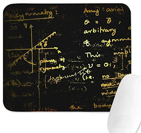 Equazioni matematiche Costellazioni Formule Bianco Cool Durable Gaming Office Tappetino per mouse in gomma antiscivolo con lavaggio economico