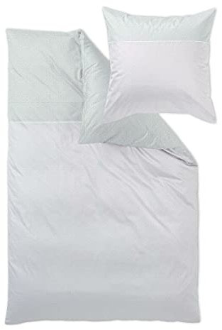 Curt Bauer Mako-Brokat Damast Bettwäsche Graceful sage, Kissenbezug einzeln 40x80 cm