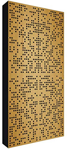 Addictive Sound Panneau Acoustique Mural 'WOOD' 120x60x11 cm - Diffuseur Acoustique Bois - Panneaux Acoustiques Pour Home Studio Musique - Panneau Bois Mural - Diffuseur Binaire - Marron Clair